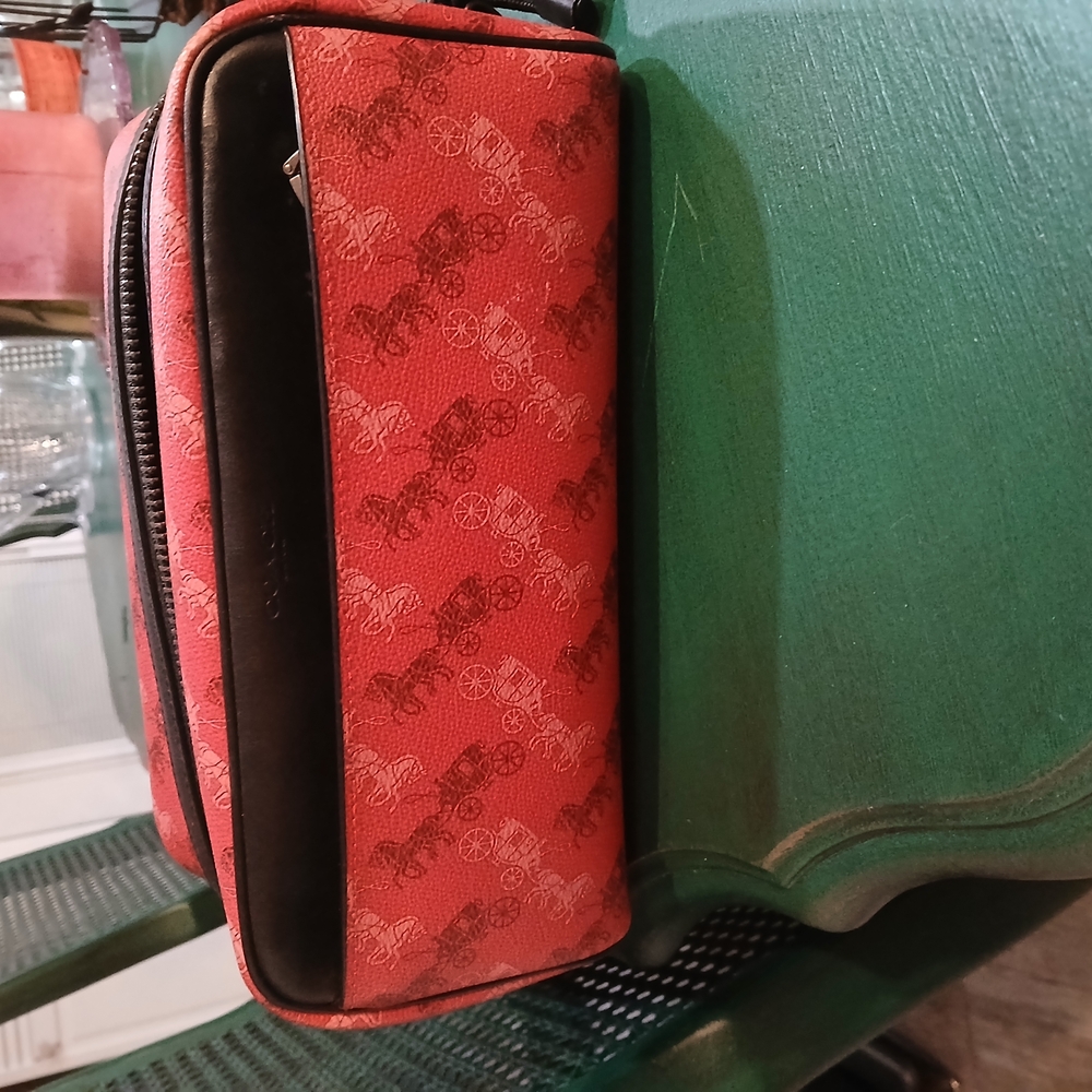COACH Red and Black Men's Travel Kit